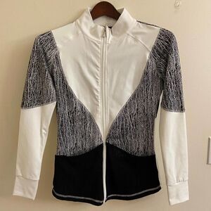 BuffBunny Jaqcuard Jacket Black & White Medium